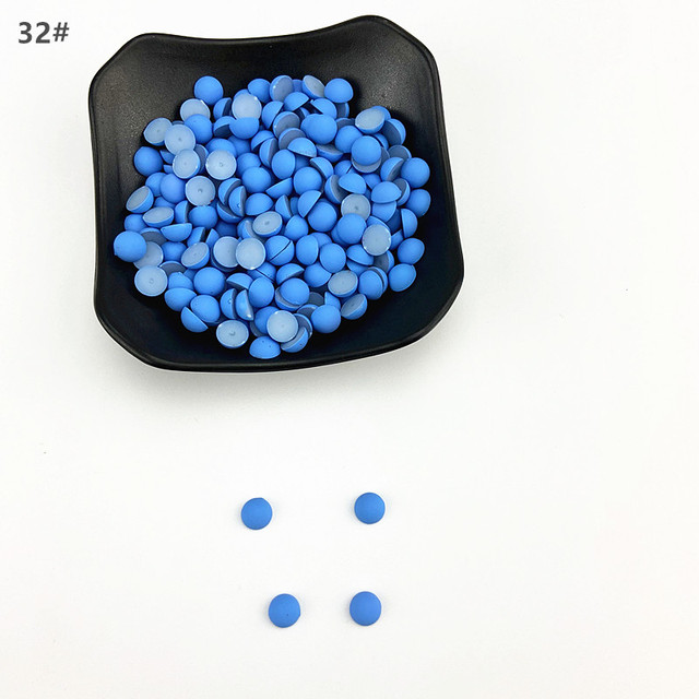 200pcs 8mm Flatback Half Round Plastic ABS matte Pearl Craft Beads For DIY Jewelry Craft Scrapbook Hair Clothes and shoes accessories ZZ080