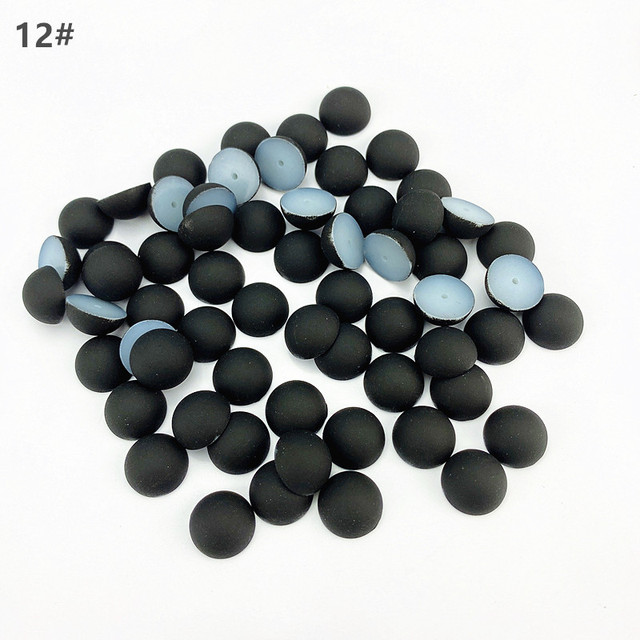 200pcs 8mm Flatback Half Round Plastic ABS matte Pearl Craft Beads For DIY Jewelry Craft Scrapbook Hair Clothes and shoes accessories ZZ080
