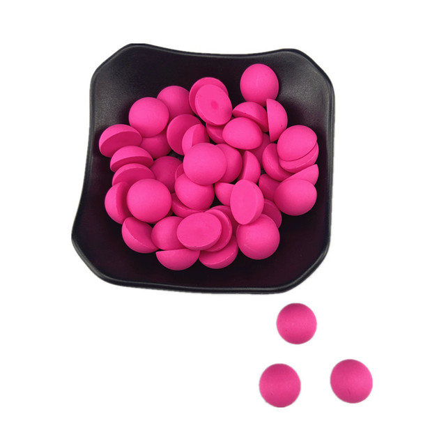 zsbszc 50pcs 16mm Flatback semicircl Plastic ABS matte Pearl Craft Beads For DIY Jewelry bracelet Clothes accessories ZZ106