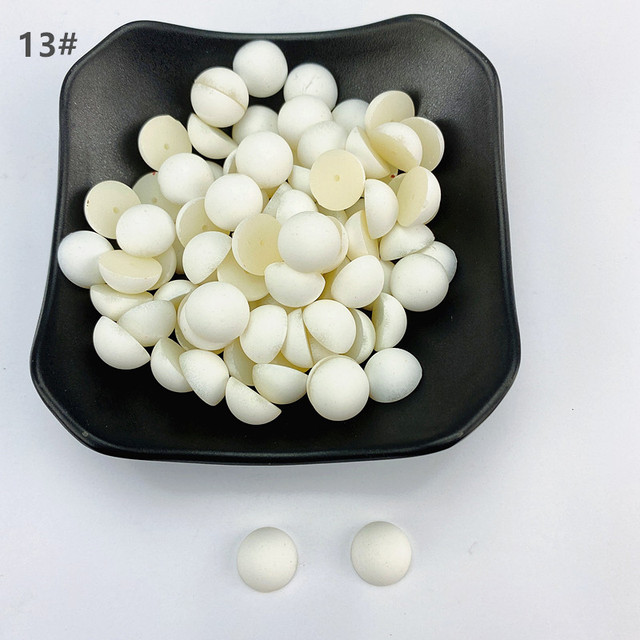 200pcs 8mm Flatback Half Round Plastic ABS matte Pearl Craft Beads For DIY Jewelry Craft Scrapbook Hair Clothes and shoes accessories ZZ080