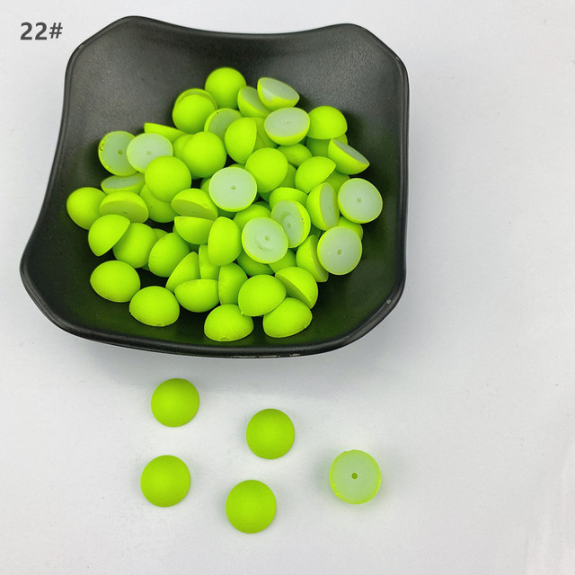 500pcs 12mm Flatback Half Round Plastic ABS matte Pearl Craft Beads For DIY Jewelry Scrapbook Hair Clothes accessories ZZ080