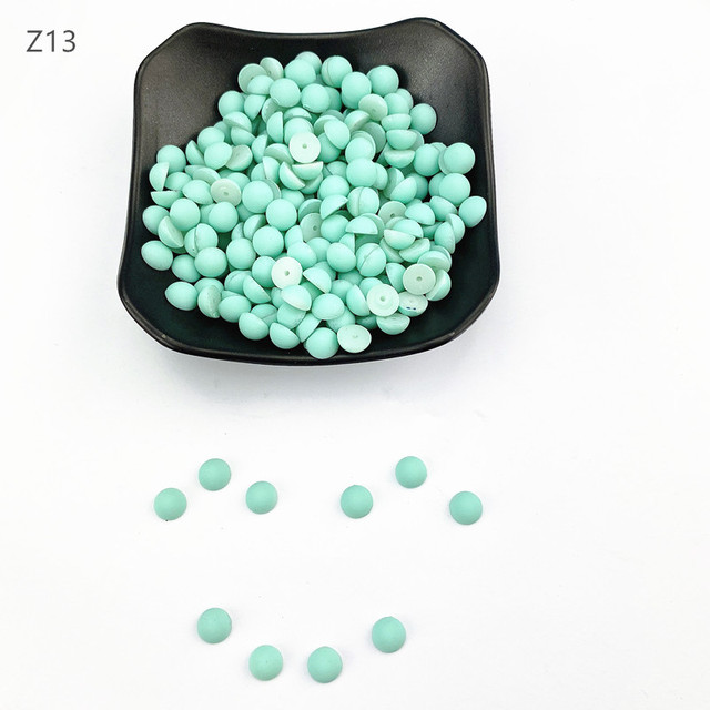 200pcs 8mm Flatback Half Round Plastic ABS matte Pearl Craft Beads For DIY Jewelry Craft Scrapbook Hair Clothes and shoes accessories ZZ080