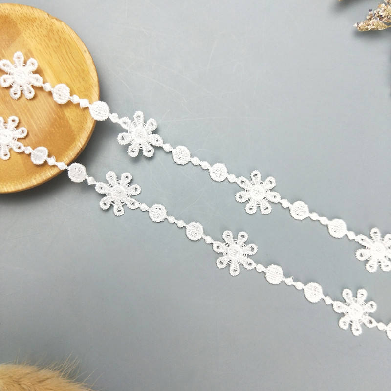 zsbszc 2 yards Width 1.8CM sewn white golden lace trim lolita lace DIY tassel garment accessories macrame embroidery lace JDB55