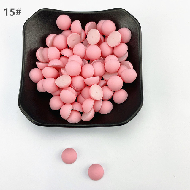 200pcs 8mm Flatback Half Round Plastic ABS matte Pearl Craft Beads For DIY Jewelry Craft Scrapbook Hair Clothes and shoes accessories ZZ080
