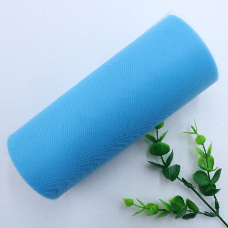 25 Yards 15cm    Factory Direct  100% Polyester Tulle Roll Decoration Wedding Dress Fabric Medium Soft Tulle   HX002