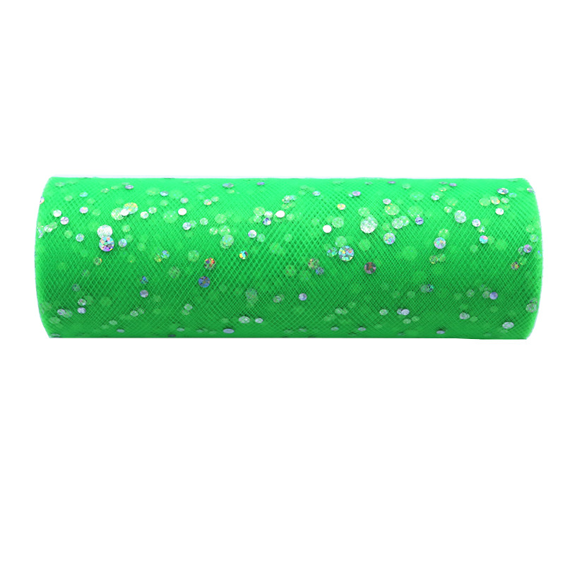 Glitter Sequin Tulle Roll 15cm Roll Fabric Spool Tutu Gift Wrap Baby Shower Wedding Decoration DIY Birthday Party Supplies  HX005