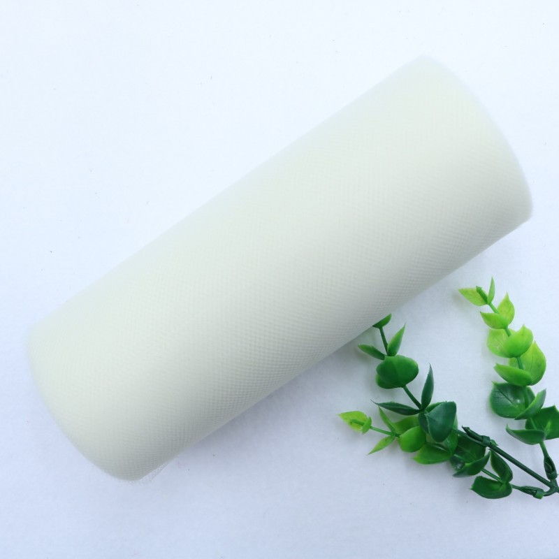 25 Yards 15cm    Factory Direct  100% Polyester Tulle Roll Decoration Wedding Dress Fabric Medium Soft Tulle   HX002