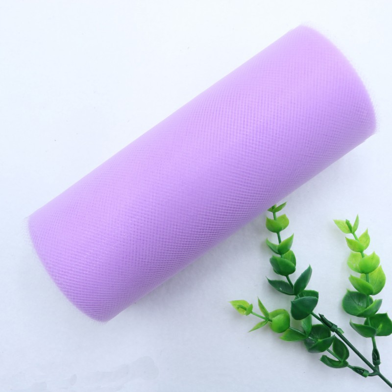 25 Yards 15cm    Factory Direct  100% Polyester Tulle Roll Decoration Wedding Dress Fabric Medium Soft Tulle   HX002
