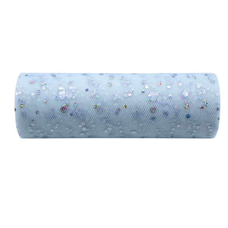 Glitter Sequin Tulle Roll 15cm Roll Fabric Spool Tutu Gift Wrap Baby Shower Wedding Decoration DIY Birthday Party Supplies  HX005