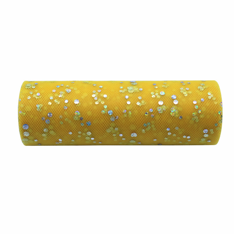 Glitter Sequin Tulle Roll 15cm Roll Fabric Spool Tutu Gift Wrap Baby Shower Wedding Decoration DIY Birthday Party Supplies  HX005