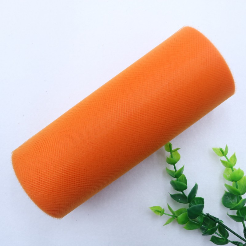 25 Yards 15cm    Factory Direct  100% Polyester Tulle Roll Decoration Wedding Dress Fabric Medium Soft Tulle   HX002