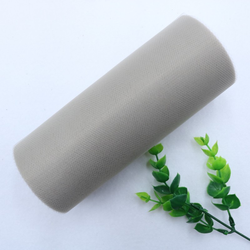 25 Yards 15cm    Factory Direct  100% Polyester Tulle Roll Decoration Wedding Dress Fabric Medium Soft Tulle   HX002
