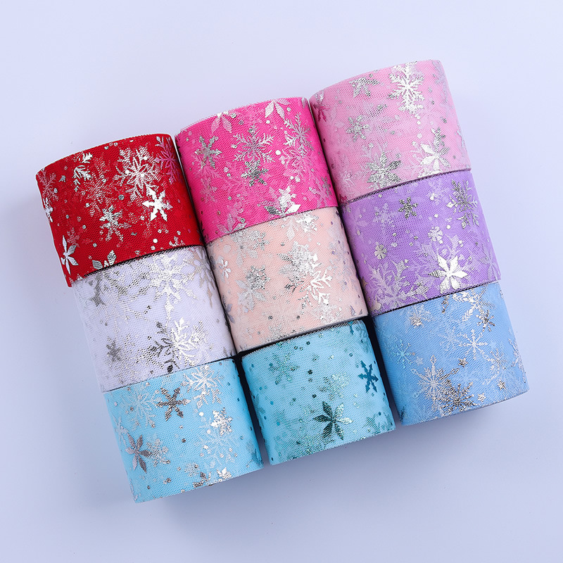 3 inches  6 inches 25yards  Mesh base fabric ribbon diy hair accessories bow accessories accessories D0003