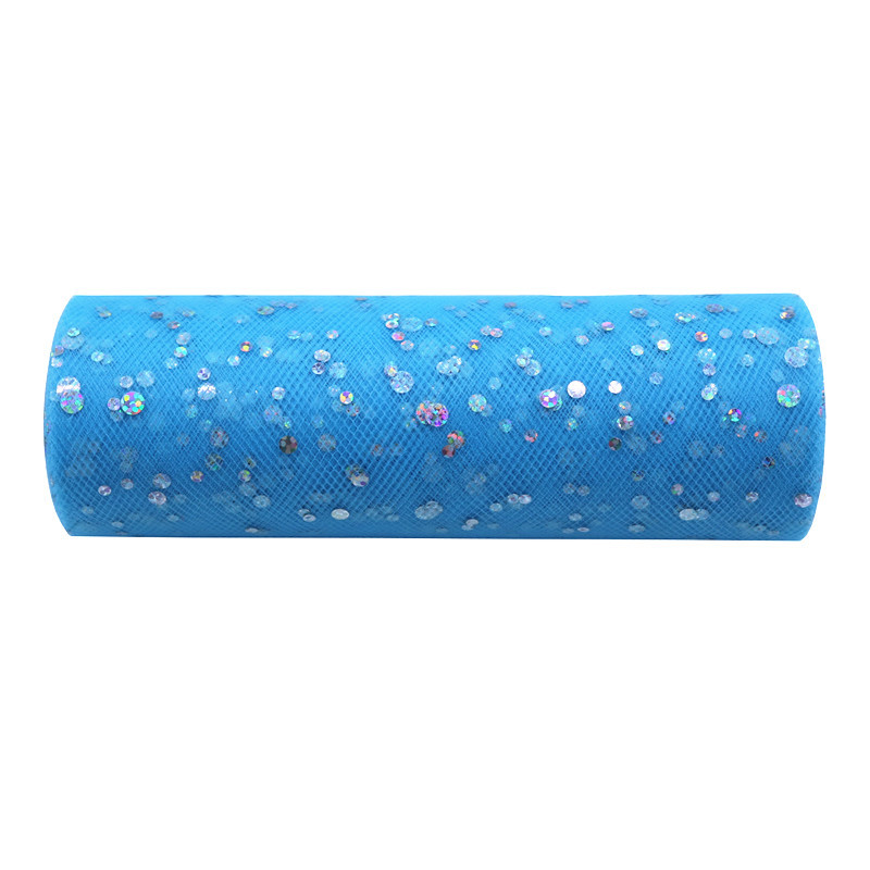 Glitter Sequin Tulle Roll 15cm Roll Fabric Spool Tutu Gift Wrap Baby Shower Wedding Decoration DIY Birthday Party Supplies  HX005