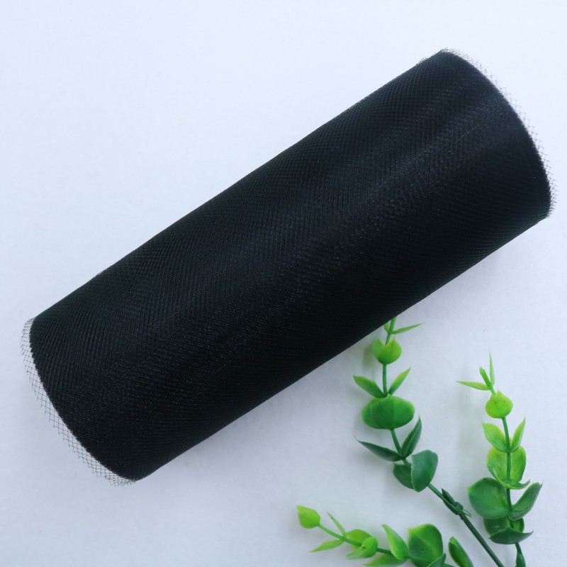 25 Yards 15cm    Factory Direct  100% Polyester Tulle Roll Decoration Wedding Dress Fabric Medium Soft Tulle   HX002
