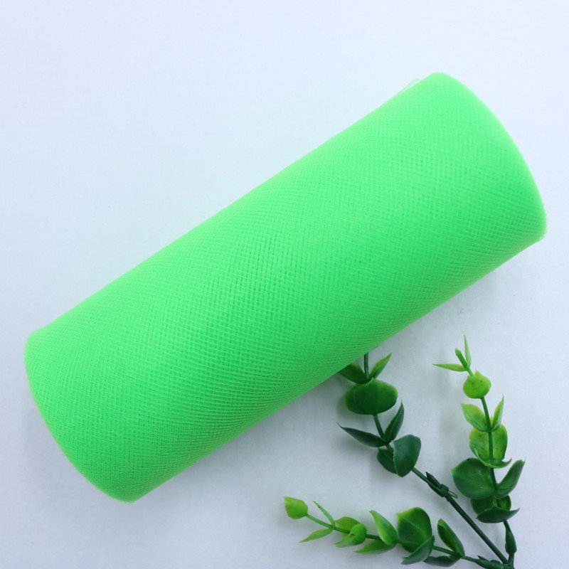 25 Yards 15cm    Factory Direct  100% Polyester Tulle Roll Decoration Wedding Dress Fabric Medium Soft Tulle   HX002