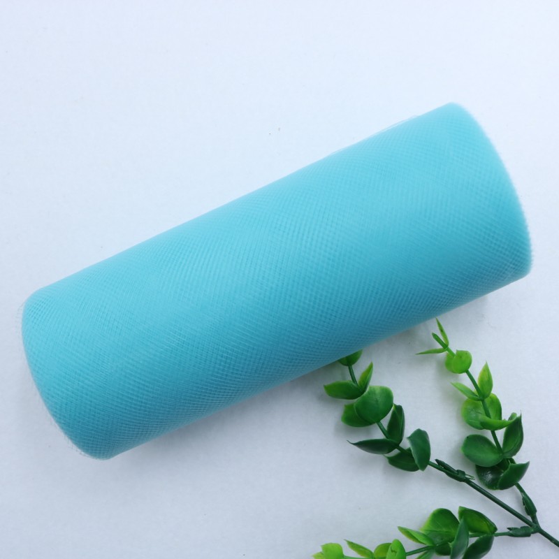 25 Yards 15cm    Factory Direct  100% Polyester Tulle Roll Decoration Wedding Dress Fabric Medium Soft Tulle   HX002