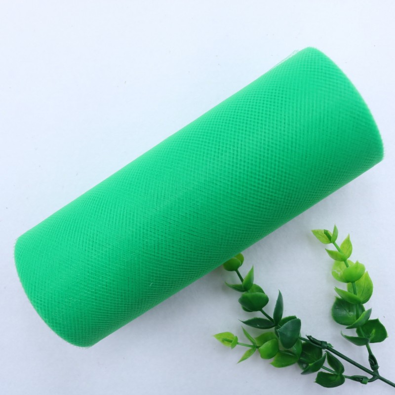 25 Yards 15cm    Factory Direct  100% Polyester Tulle Roll Decoration Wedding Dress Fabric Medium Soft Tulle   HX002