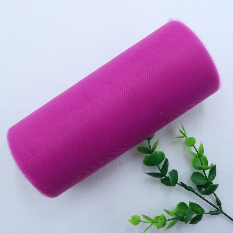25 Yards 15cm    Factory Direct  100% Polyester Tulle Roll Decoration Wedding Dress Fabric Medium Soft Tulle   HX002
