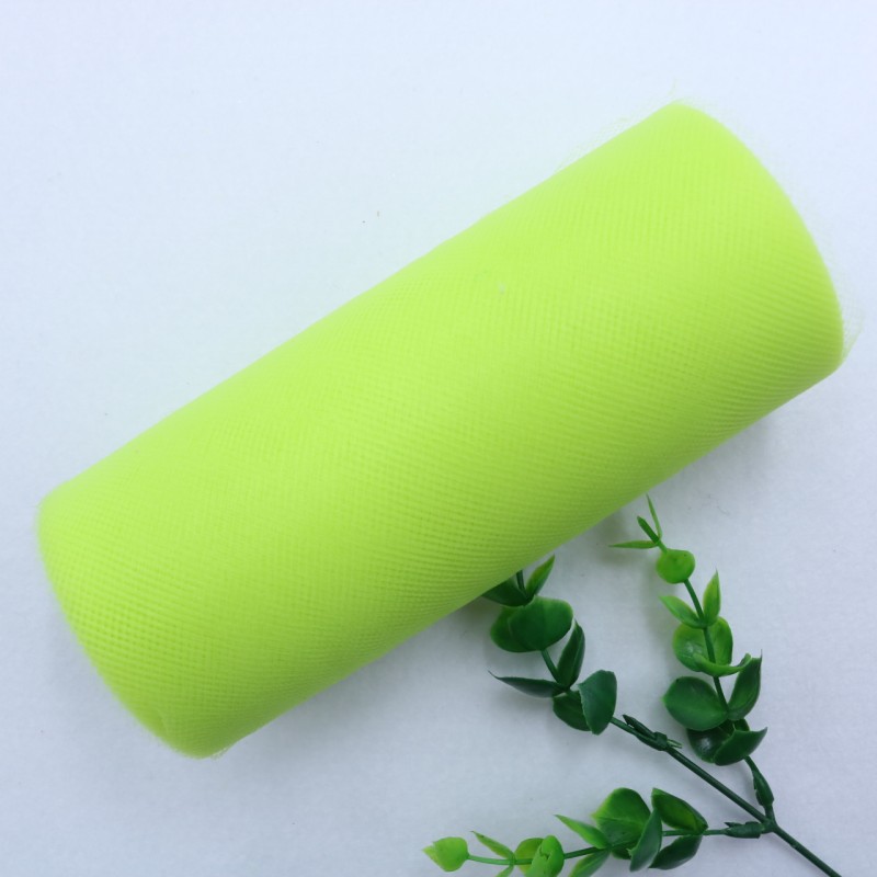 25 Yards 15cm    Factory Direct  100% Polyester Tulle Roll Decoration Wedding Dress Fabric Medium Soft Tulle   HX002
