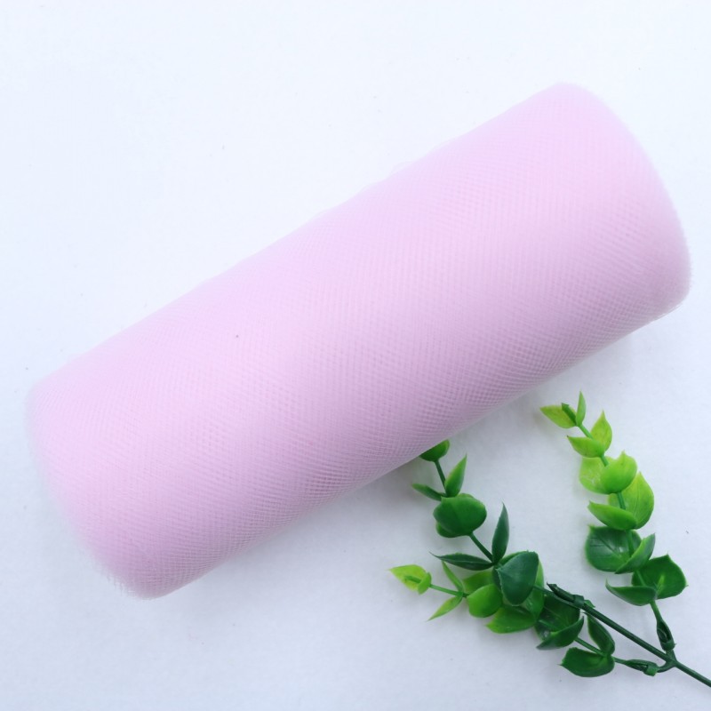 25 Yards 15cm    Factory Direct  100% Polyester Tulle Roll Decoration Wedding Dress Fabric Medium Soft Tulle   HX002
