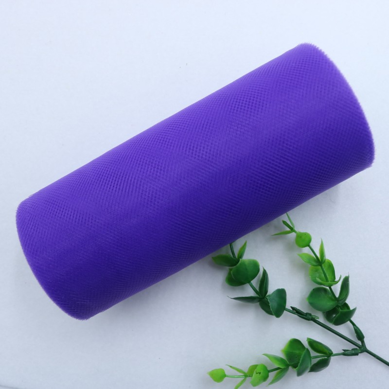 25 Yards 15cm    Factory Direct  100% Polyester Tulle Roll Decoration Wedding Dress Fabric Medium Soft Tulle   HX002