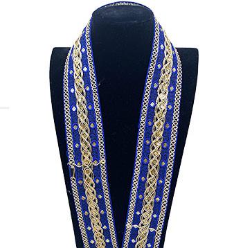 Retro national style embroidery lace Chinese style clothing accessories ribbon accessories Sewing Garment Accessories Clothing Embroidered Decorative Lace Webbing ZB027