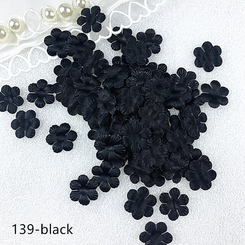 200pcs 17mm Artificial Flower Petals Mini Rose Petal Fake Flower for Wedding Homedecor DIY Scrapbook Card Craft satin Flower Applique 139#