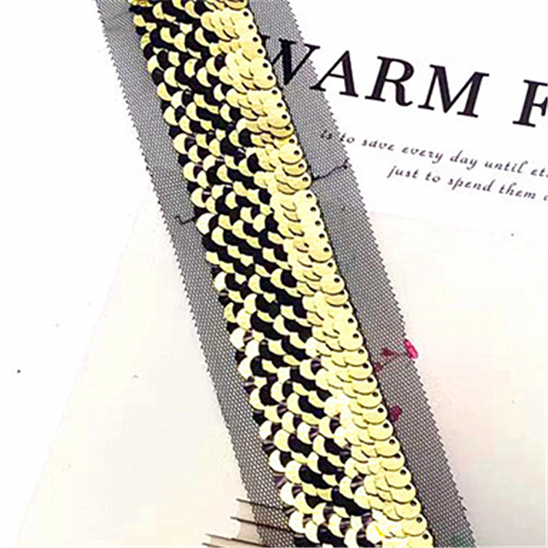 fashion costume decorative glitter sequined lace fabric mesh embroidery textile sewing dress dancewear embellishment trim lace ZB073