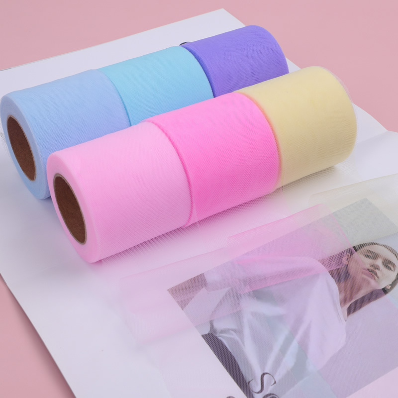 6/7.5CM*25yards Hot stamped golden little love mesh roll , Solid color encryption mesh ribbon ,handmade diy bow HX990