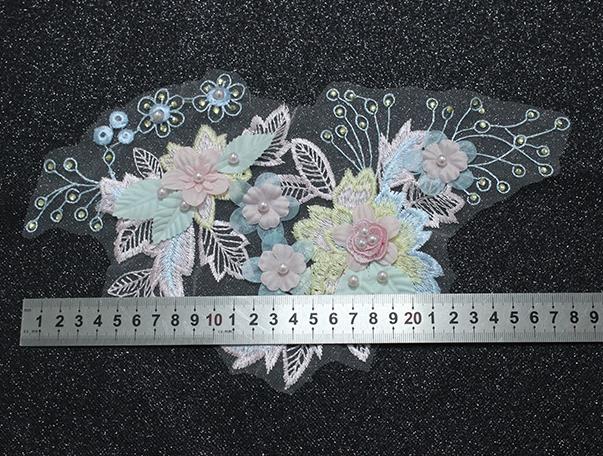sequins flower embroidery bead cloth paste butterfly patch suitable for children's clothes decoration DA924
