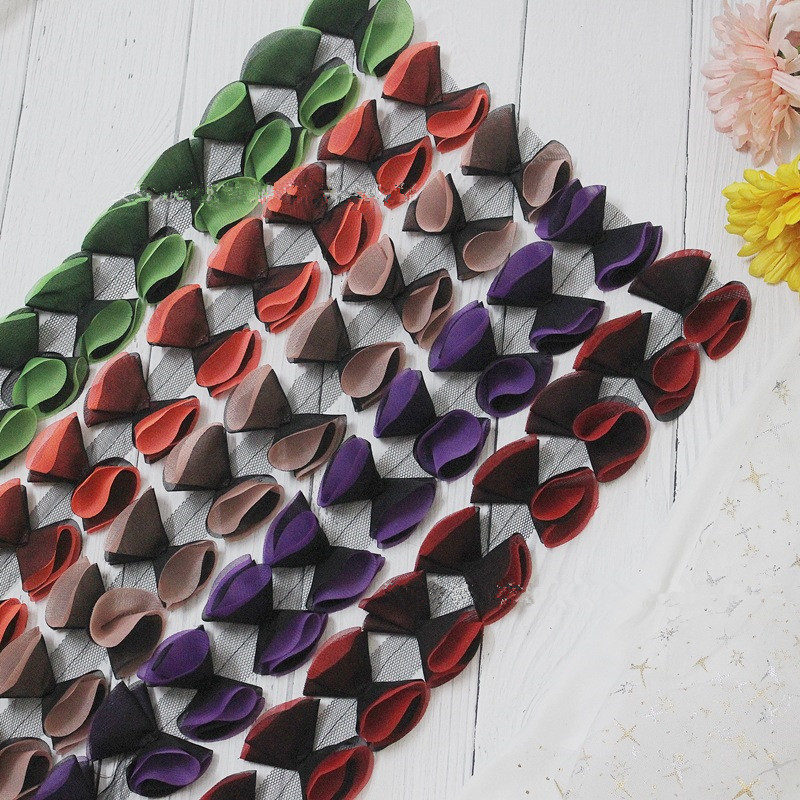 Double color, chiffon lace, three-dimensional flowers diy handmade skirt accessories clothing accessories XF22