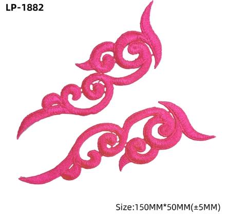 zsbszc 20 Mirror pair LP-1882 polyester fabric flowers patches colorful clouds craf white black Lace Applique accessories DA003