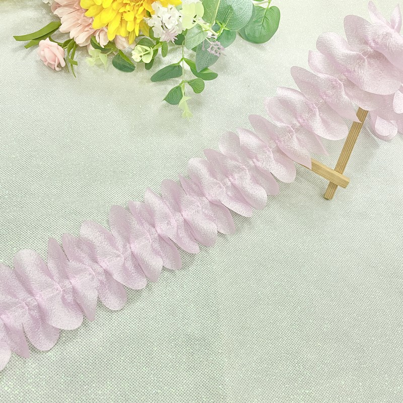 7.8cm Trim Ruffles Lace Trim Pleated chiffon Ribbon Fabric for Sewing DIY Baby Dress Garment XF33