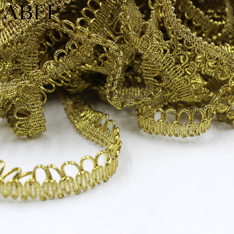 1.8cm Garment Clothing Accessories Stage Decoration Webbing Gold Silver Lace ZD123