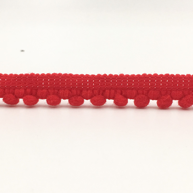 Wholesale pom pom ball lace trim Trim Ball mini Pearl Pompom Fringe Ribbon Sewing Lace Kint Fabric Handmade Craft MQ2