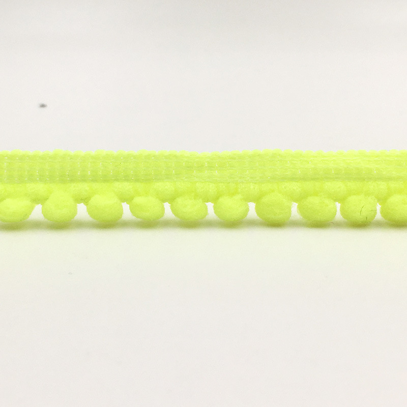 Wholesale pom pom ball lace trim Trim Ball mini Pearl Pompom Fringe Ribbon Sewing Lace Kint Fabric Handmade Craft MQ2