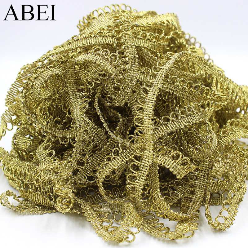 1.8cm Garment Clothing Accessories Stage Decoration Webbing Gold Silver Lace ZD123