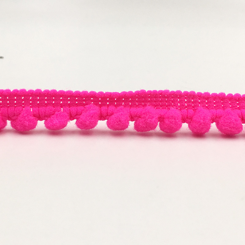 Wholesale pom pom ball lace trim Trim Ball mini Pearl Pompom Fringe Ribbon Sewing Lace Kint Fabric Handmade Craft MQ2