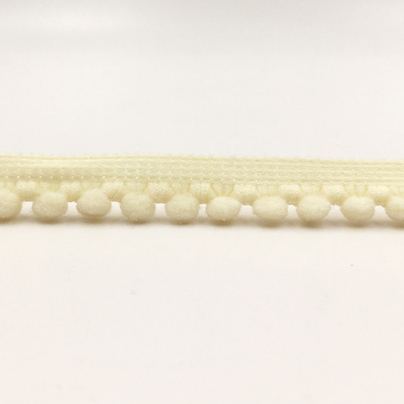 Wholesale pom pom ball lace trim Trim Ball mini Pearl Pompom Fringe Ribbon Sewing Lace Kint Fabric Handmade Craft MQ2