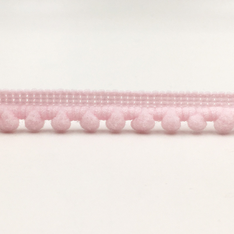 Wholesale pom pom ball lace trim Trim Ball mini Pearl Pompom Fringe Ribbon Sewing Lace Kint Fabric Handmade Craft MQ2