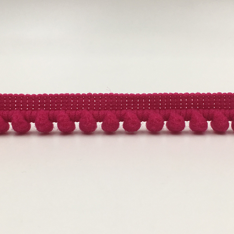 Wholesale pom pom ball lace trim Trim Ball mini Pearl Pompom Fringe Ribbon Sewing Lace Kint Fabric Handmade Craft MQ2