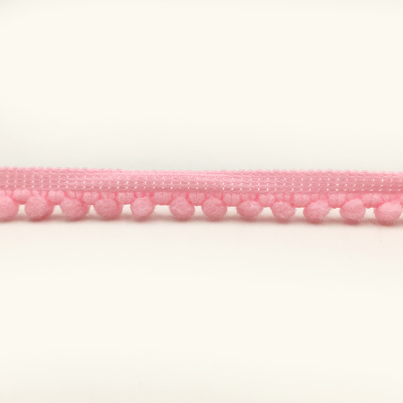 Wholesale pom pom ball lace trim Trim Ball mini Pearl Pompom Fringe Ribbon Sewing Lace Kint Fabric Handmade Craft MQ2