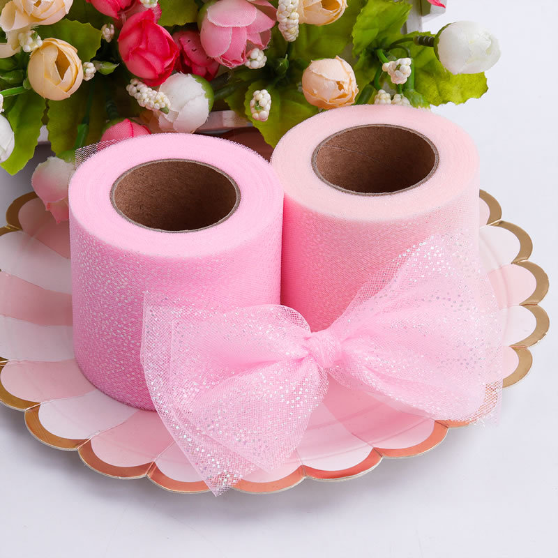 6CM*25yards Symphony silver dot mesh roll , Rainbow Dots DIY bow accessories , birthday party decorations HX389