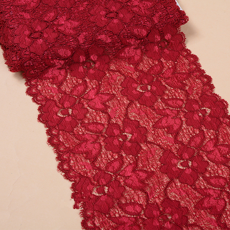 16CM Wide Lace Trimming Spandex Lingerie Elastic Lace Trim  Elastic lace lace knitting accessories skirt accessories underwear accessories ZD137