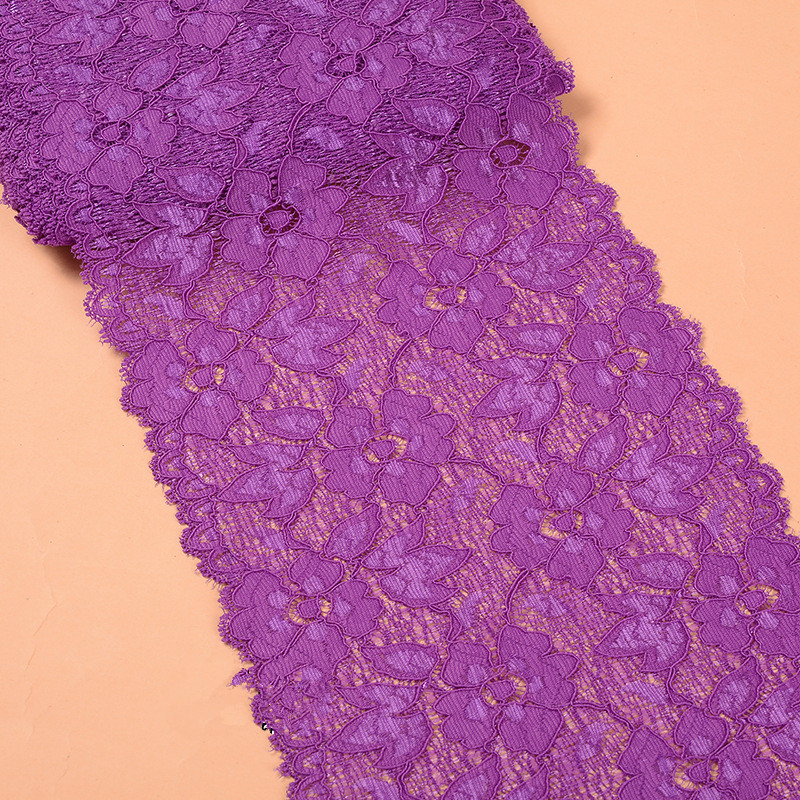 16CM Wide Lace Trimming Spandex Lingerie Elastic Lace Trim  Elastic lace lace knitting accessories skirt accessories underwear accessories ZD137