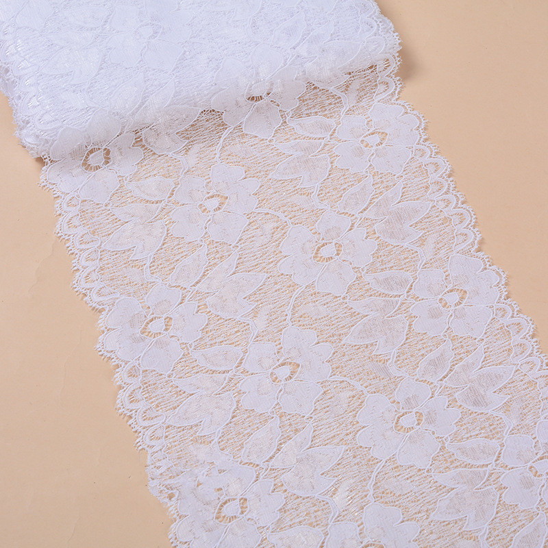 16CM Wide Lace Trimming Spandex Lingerie Elastic Lace Trim  Elastic lace lace knitting accessories skirt accessories underwear accessories ZD137