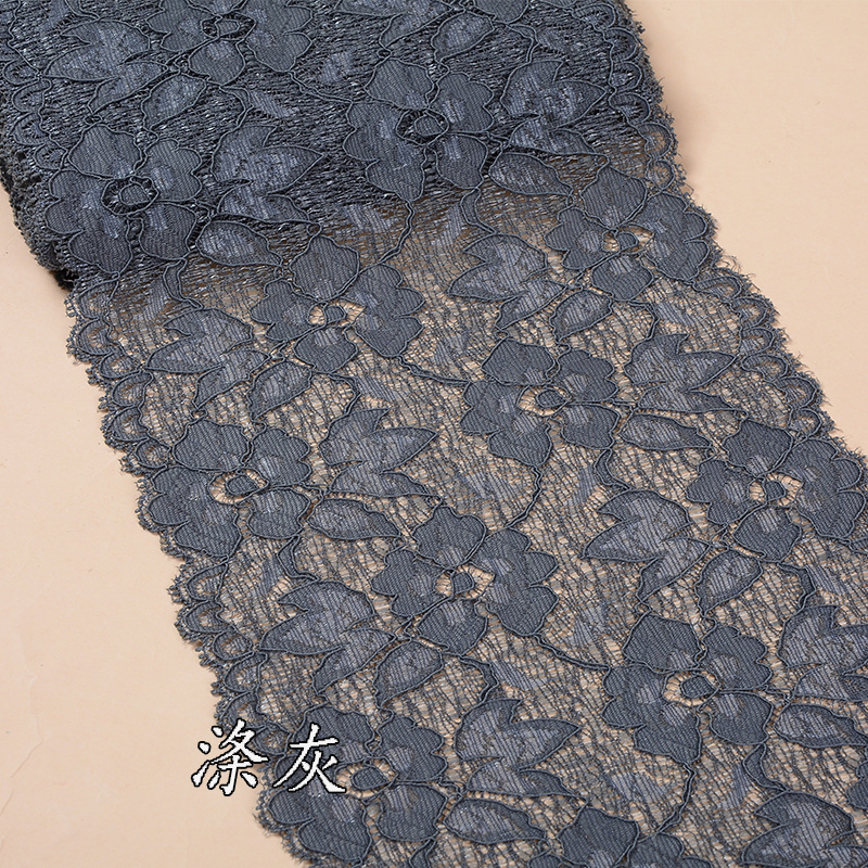 16CM Wide Lace Trimming Spandex Lingerie Elastic Lace Trim  Elastic lace lace knitting accessories skirt accessories underwear accessories ZD137