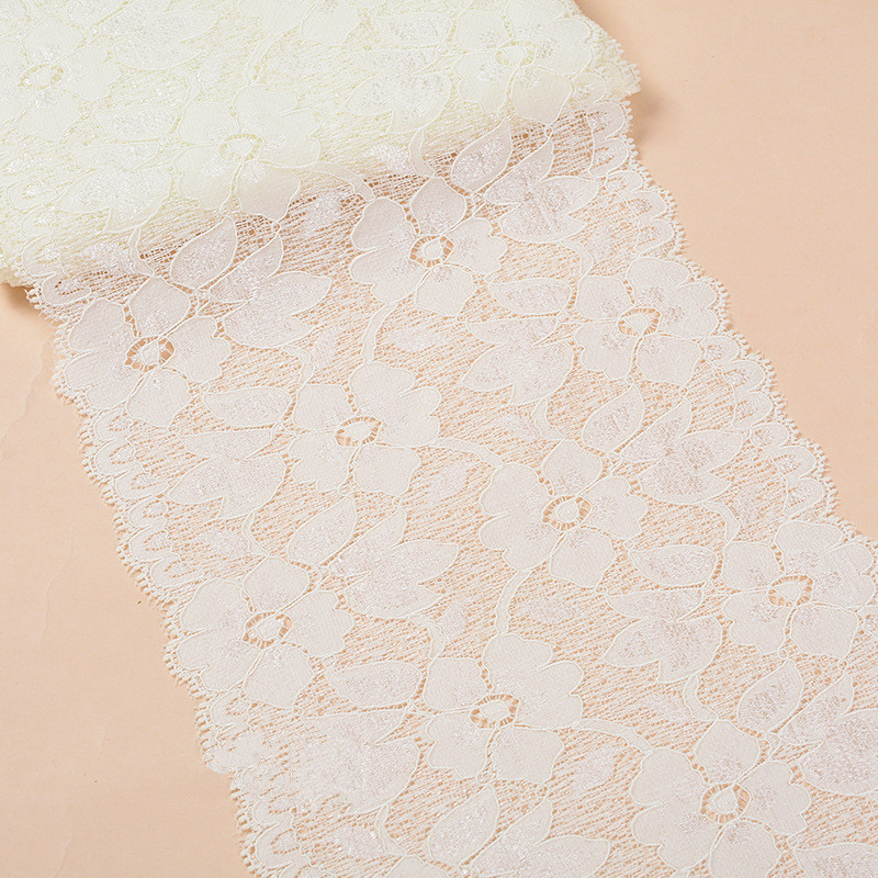 16CM Wide Lace Trimming Spandex Lingerie Elastic Lace Trim  Elastic lace lace knitting accessories skirt accessories underwear accessories ZD137