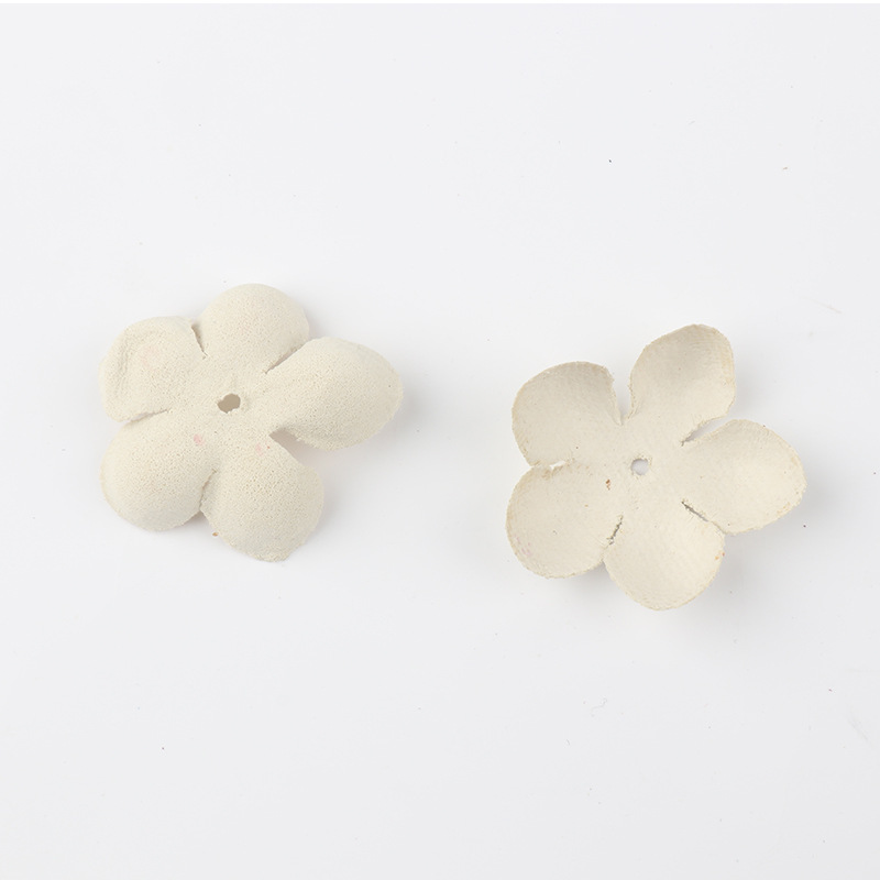 Small Exquisite Leather Flowers Handmade Artificial Flower Head Wedding Decoration DIY Scrapbooking Craft Fake Flower DXH04